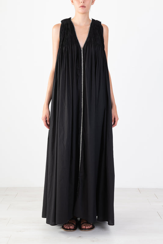 ALYSI/シャーリングデザインロングドレス